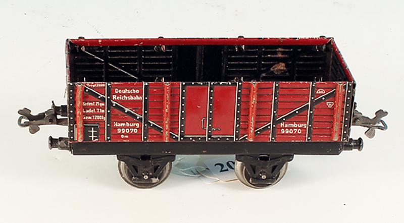 KRAUS FANDOR Planewagen: Plane und Spriegel fehlen, Gebrauchsspuren.