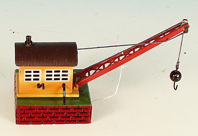 MARKLIN Sockelkran 463.4: Sockel neulackiert, Besichtigung empfohlen.