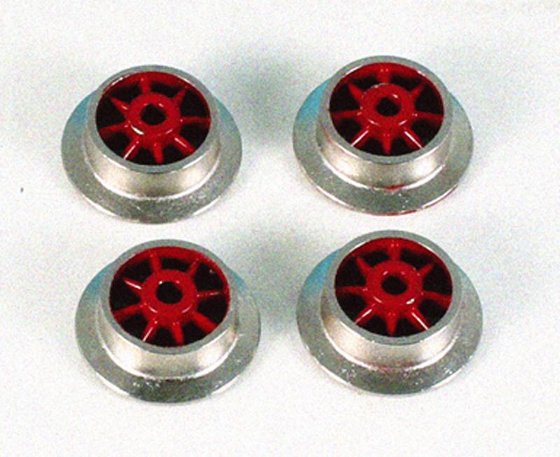 4 HEHR Vorlaufraeder, Spur 0: guter Zustand.