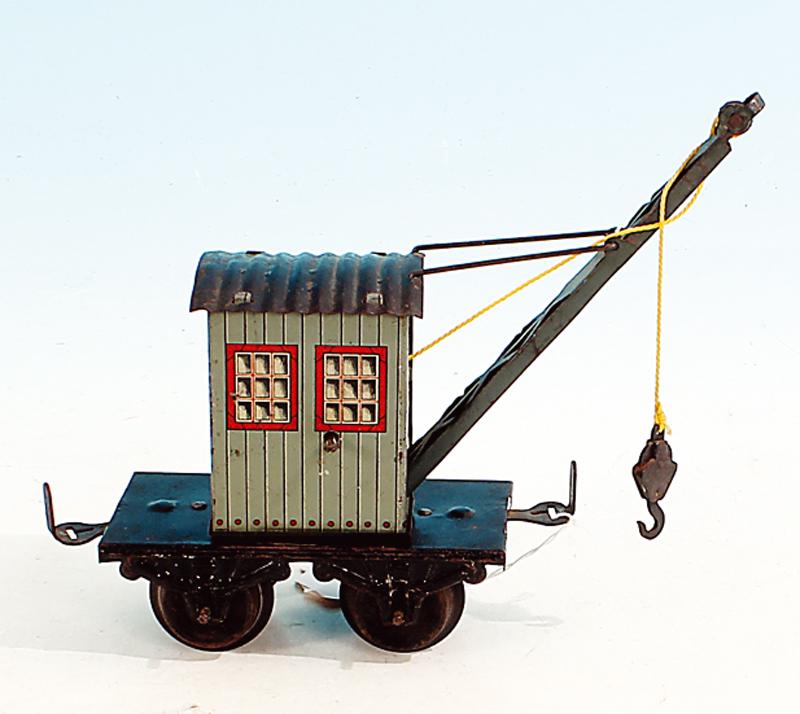 BING Kranwagen: lithogr., mit Schnur und Lasthaken, leichte Gebrauchsspuren.