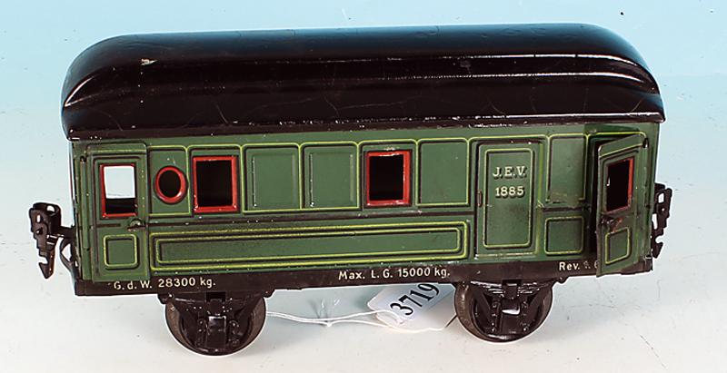 MARKLIN Pack/Personenwagen 1885/1: 21 cm, leichte Gebrauchsspuren.