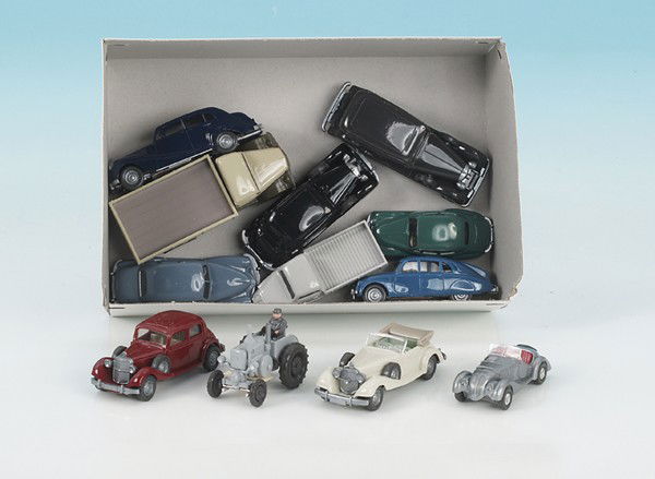 Konvolut WIKING Fahrzeuge: 10 Stück, Besichtigung erforderlich.