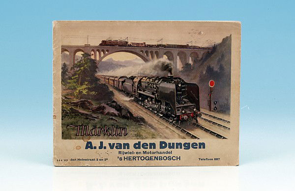 MÄRKLIN Kundenkatalog D 8 H, 1931: Texte in Holländisch, Orig.-Zustand, leichte Gebrauchsspuren.