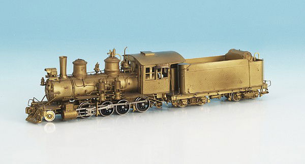 SAMHONGSA amerik. Fine Scale Dampflok, Spur 0m: 1'D, mit 4 achs. Tender, Messing, unlackiert, guter Orig.-Zustand.