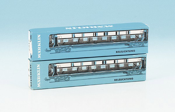 2 MÄRKLIN Innenbeleuchtungen 7197: neuwertig, in OKTs.