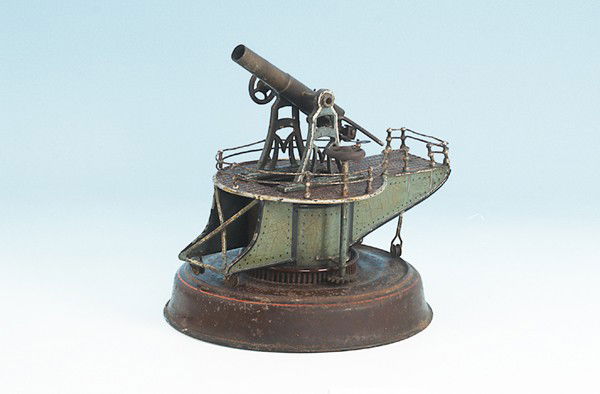 MÄRKLIN großes Küstengeschütz: Kran und Aufstiegstreppen fehlen, Gebrauchsspuren, Besichtigung erforderlich.