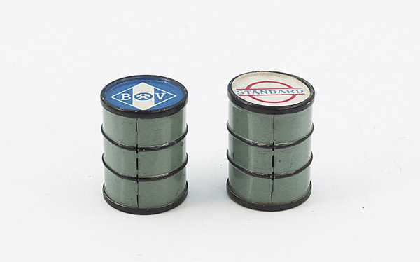 2 MÄRKLIN Benzinfässer 2736: BV-ARAL, STANDARD, guter Orig.-Zustand.