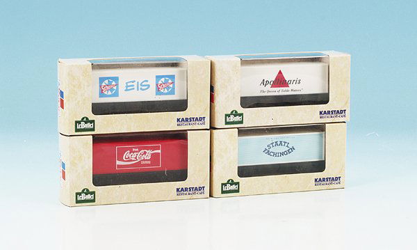 4 ROCO Werbewagen: guter Zustand, in OKTs.