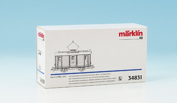 MARKLIN Gepaecktriebwagen 34831: neuwertig, Delta und Digital, im OKT.