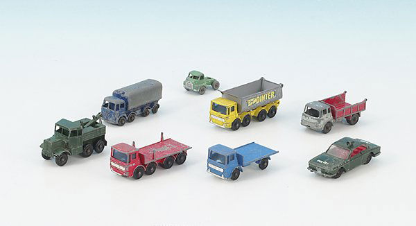 Konvolut LESNEY Autos: deutl. Gebrauchsspuren.