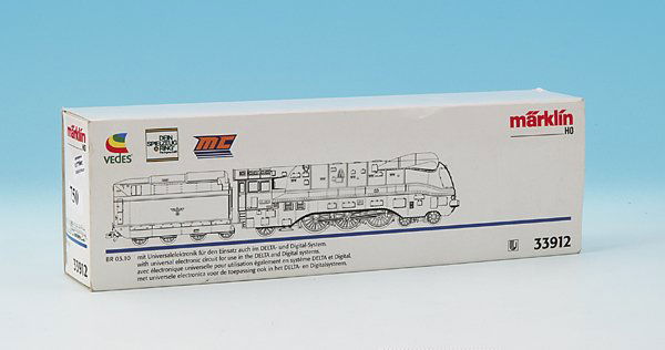 MARKLIN Stromlinienlok 33912: VEDES Sonderserie, mit Universalelektronik, neuwertig, im OKT.