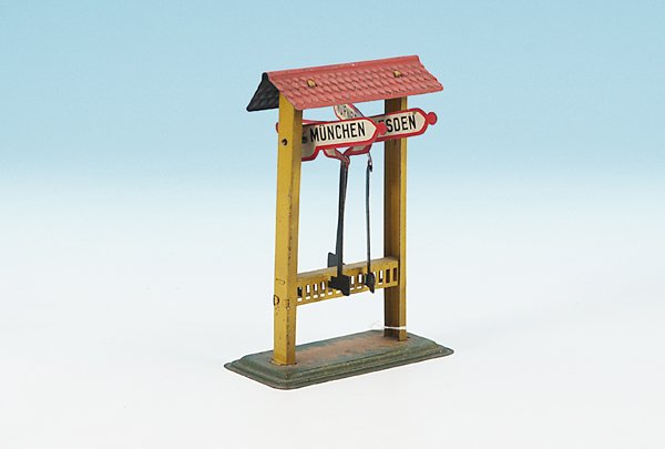 BING Zugrichtungsanzeiger: Hoehe 16 cm, bunt lithogr., einfache Ausfuehrung.