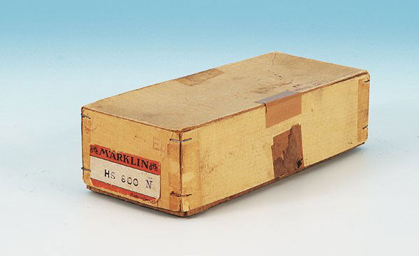 MARKLIN Leerkarton HS 800 N: Oberteil beschaedigt, Unterteil nicht zugehoerig, sonst Orig.-Zustand.