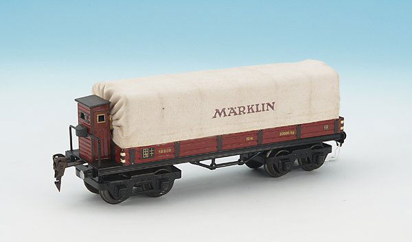 MARKLIN Planewagen 1853/0: 24,5 cm, gez. 1852/0, sehr guter Orig.-Zustand.