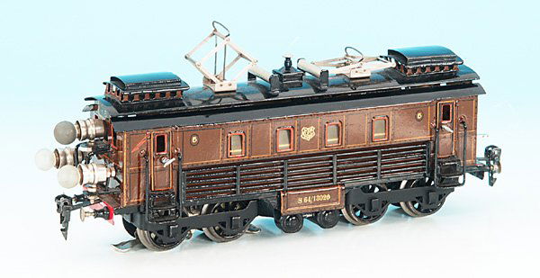 MARKLIN E-Lok S 64/13020 "GOTTHARD": Bo'Bo', 30 cm, braun/schwarz handlackiert, Motor 20 Volt, original 64er Umschalter, einschiebbare Federpantographen, in allen Teilen original und nahezu neuwertig = erstklassig =english Description: 2