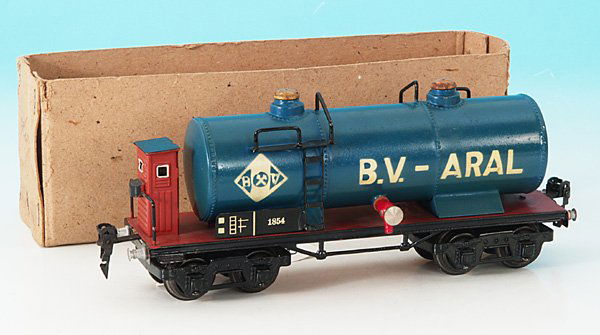 MARKLIN Kesselwagen 1854/0 "BV.-ARAL": 24,5 cm, in Karton, neuwertig = erstklassig =english Description: mint in box, C 10