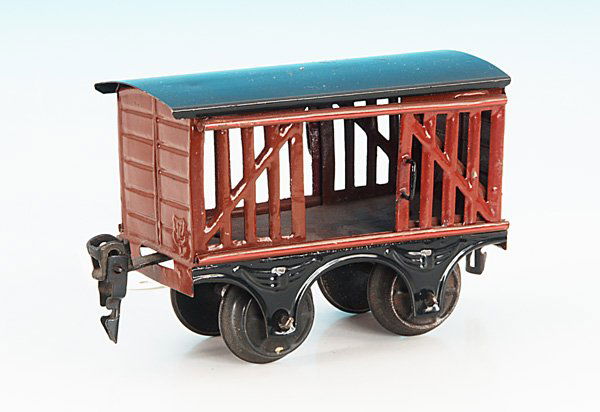 MARKLIN Milchwagen 1809/0: 10 cm, braun, Dach schwarz n e u l a c k i e r t, Blechspeichenraeder.english Description: roof repainted, C 6