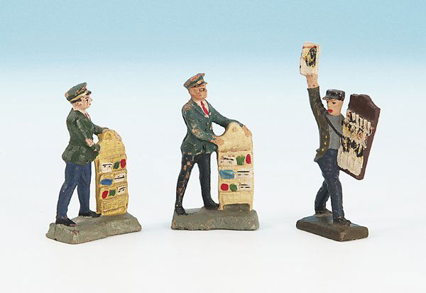 3 ELASTOLIN/LINEOL Figuren: leicht rissig. Besichtigung erforderlich!