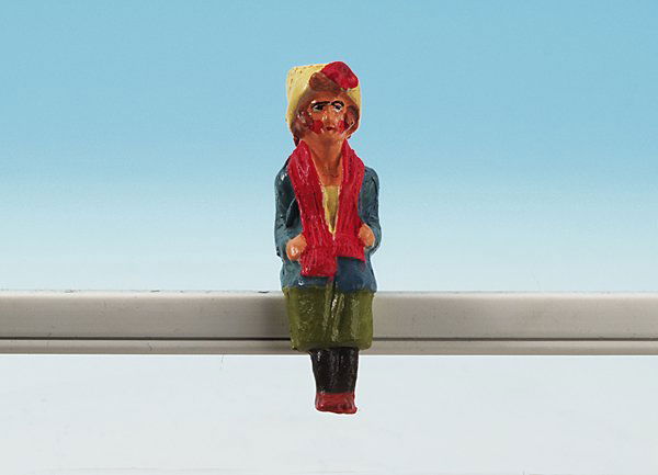 Replika Sitzfigur aus Masse: junge Dame fuer Riesenrad o.ae., guter Zustand.