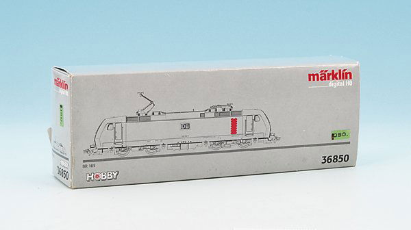 MÄRKLIN E-Lok 36850: BR 185, Hobby-Version, 2 Steckpuffer fehlen, Pantographen beschädigt, Besichtigung erforderlich, im OKT.