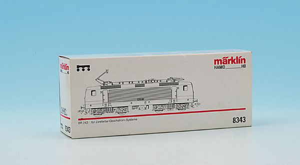 MÄRKLIN HAMO Lok 8343: leicht verschmutzt, sonst gut erhalten, im OKT.