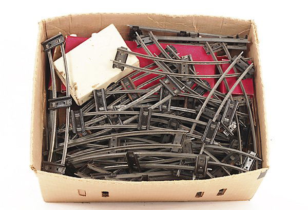 Konvolut HORNBY Uhrwerkgleise: ca. 50 Stück, Besichtigung erforderlich.