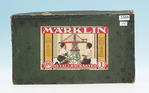 MÄRKLIN Metallbaukasten Nr. 1: Inhalt stark gebraucht, Vollständigkeit nicht geprüft, Besichtigung erforderlich.