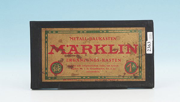 MÄRKLIN Ergänzungskasten Nr. 1 A: Gebrauchsspuren, Vollständigkeit nicht geprüft, Besichtigung erforderlich.