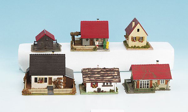 Konvolut Modellhäuser, 50er Jahre: gut erhalten.