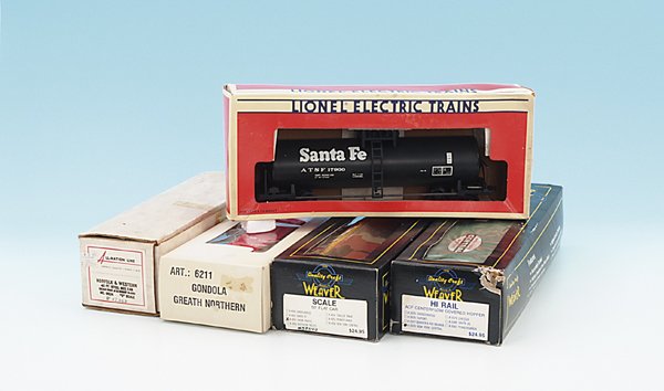 Konvolut amerik. Güterwagen: Weaver, Lionel, 5 Stück, Besichtigung erforderlich, in OKTs.