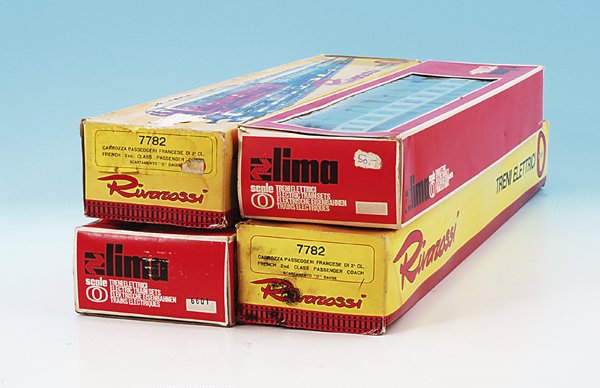 4 RIVAROSSI/LIMA D-Zug-Wagen der SNCF, Spur 0: original verpackt, Besichtigung erforderlich.