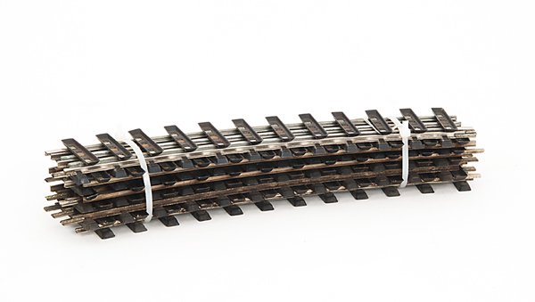 10 MÄRKLIN Modellgleise, Spur 0, gebogen: großer Radius, guter Zustand, leichte Gebrauchsspuren.