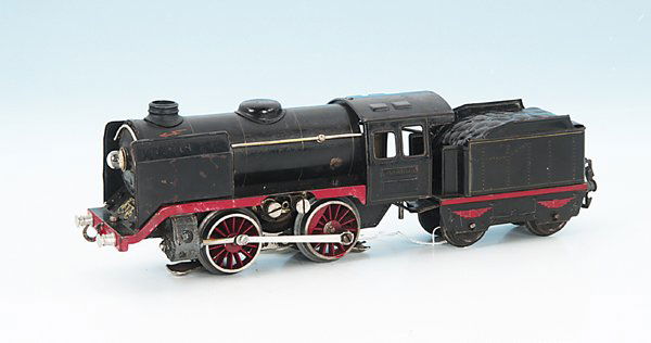 MÄRKLIN Dampflok R 66/12900: 2`B mit 2-achs. Tender, große Windleitbleche, alle Gussteile rissig, Gebrauchsspuren, Besichtigung erforderlich