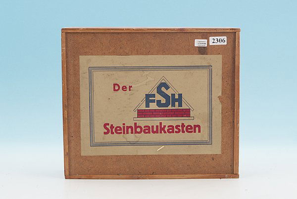 FSH großer Steinbaukasten Nr. 0: mehrlagig, mit Bauanleitung, Vollständigkeit nicht geprüft, Besichtigung erforderlich.