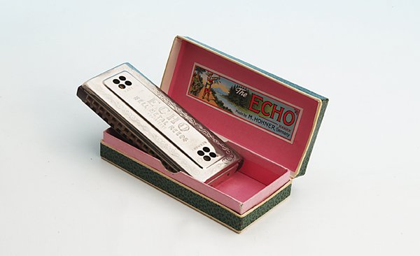 HOHNER Mundharmonika 54/64 M 2: sehr guter Orig.-Zustand, im OKT, dieser 13 x 6 cm.