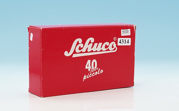 SCHUCO Jubiläumskarton 40 Jahre Piccolo: guter Originalzustand.