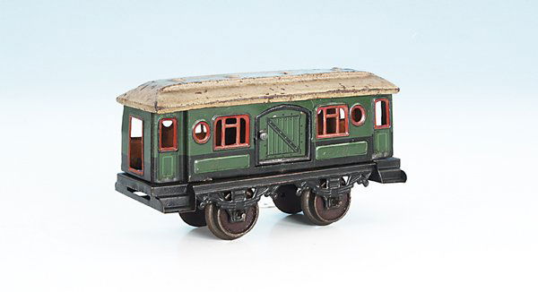 Karl BUB Packwagen: 18 cm, grün, erhebliche Gebrauchsspuren