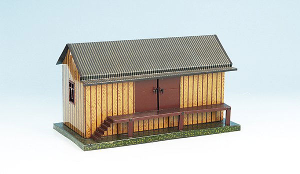 KARL BUB ? Güterschuppen: 30 x 15 cm, bunt lithogr., sehr hübsch, guter Orig.-Zustand.