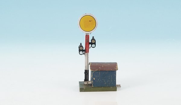 MÄRKLIN Vorsignal 13745/1: Höhe 18 cm, Gebrauchsspuren, Besichtigung erforderlich