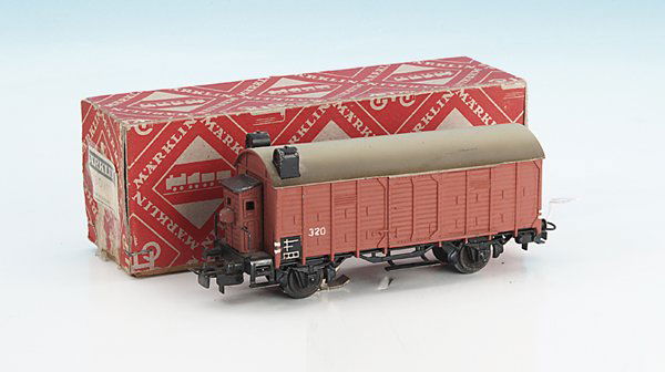 MÄRKLIN Schlusslichtwagen 320 S.4: gut erhalten, in nicht zugehörigem Karton.