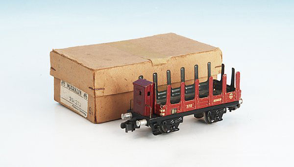 MÄRKLIN Rungenwagen 372.2: KK 1, gut erhalten, im Doppelkarton.