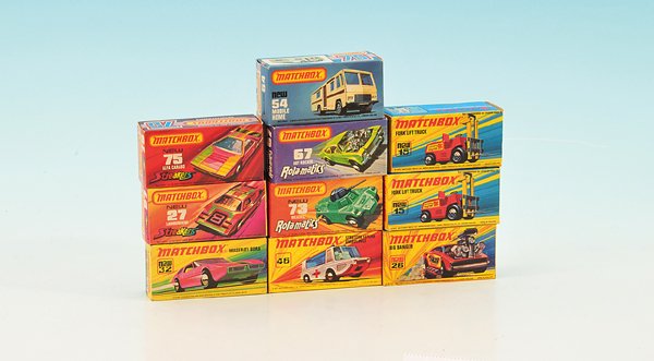 Konvolut MATCH BOX Autos: sehr gut, in OKTs.