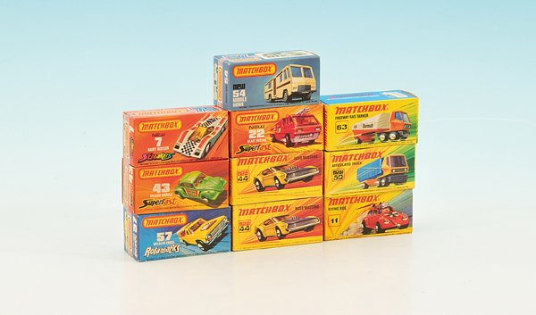 Konvolut MATCH BOX Autos: sehr gut, in OKTs.