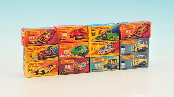 Konvolut MATCH BOX Autos: sehr gut, in OKTs.