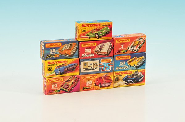 Konvolut MATCH BOX Autos: sehr gut, in OKTs.