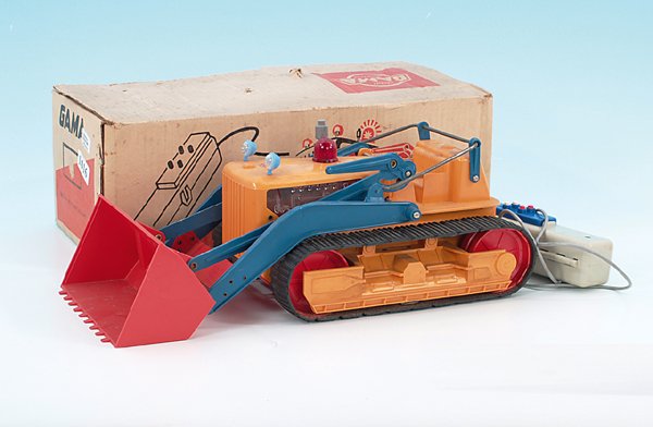 GAMA Bulldozer: Kunststoff, Gebrauchsspuren, im OKT.