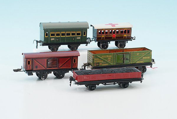 Konvolut Eisenbahnwagen: verschiedene Fabrikate, Besichtigung erforderlich.