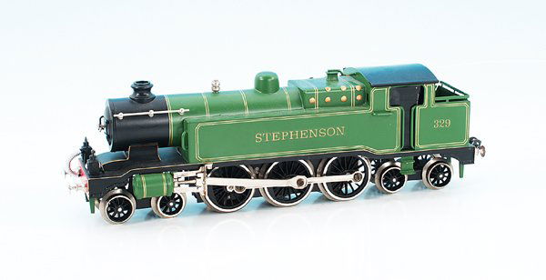 HEHR Tenderlok TK 1020: 2'C2', grün, Motorblock lose, Motor 16 Volt, Führerhaus mit Zusatzgewicht, sonst guter Zustand.