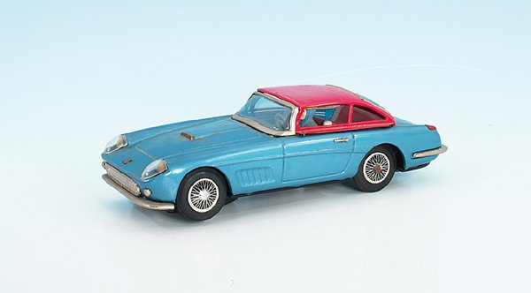 Ferrari jap. Fertigung: Länge 29 cm, Batterieantrieb, Alterungs- und Gebrauchsspuren, Besichtigung erforderlich.