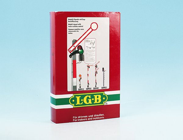 LGB Signal 50920: Schaltmagnet und Gleise fehlen, sonst gut erhalten, im OKT.